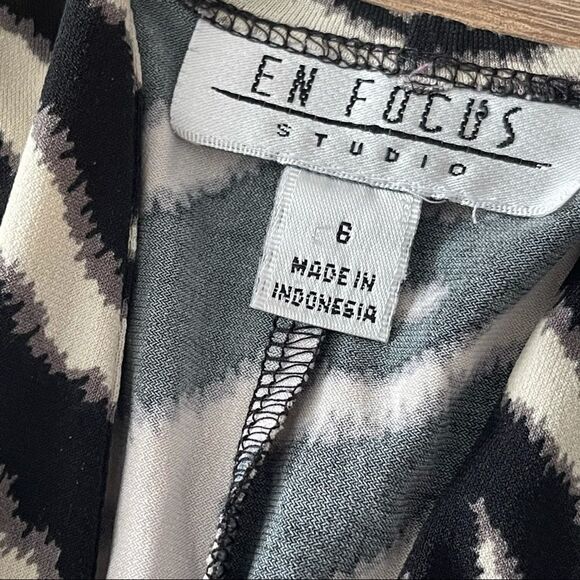 ENFOCUS Studio Zebra Print Dress Size 6 - Picture 7 of 11
